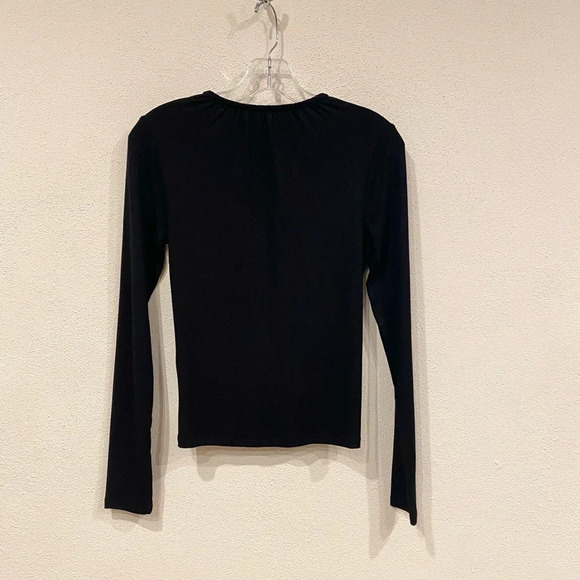Frame Ruched Cut-Out Jersey Top Size Small EUC - Picture 5 of 5